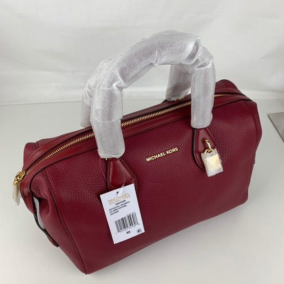 New Michael Kors Grayson Leather Satchel - Picture 7 of 8